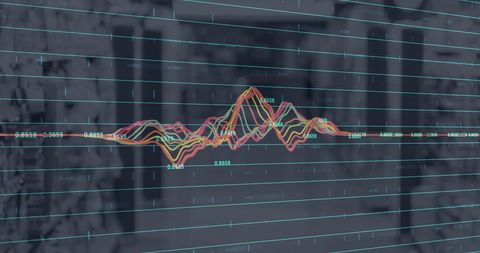 Financial Graph Overlaying Retail Store Backdrop Visualizing Market Trends - Download Free Stock Images Pikwizard.com