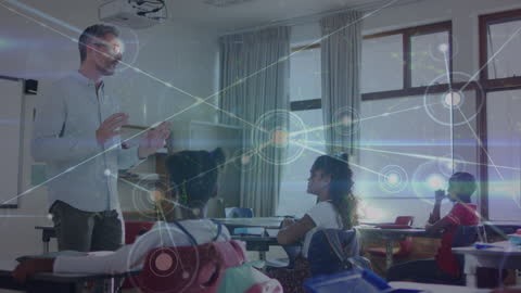 Digital Connections Overlay on Classroom Setting