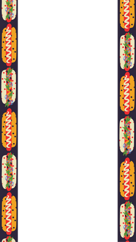 hot dog border wallpaper on transparent background illustration - Download Free Stock Videos Pikwizard.com