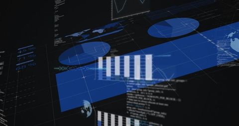 Digital Data Analytics with Advanced Interface Design - Download Free Stock Images Pikwizard.com