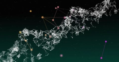 Digital DNA Strand with Data Connections Background - Download Free Stock Images Pikwizard.com