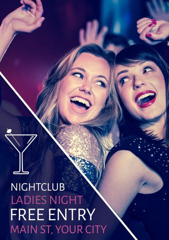 Vibrant Nightlife Party Fun with Friends Dancing