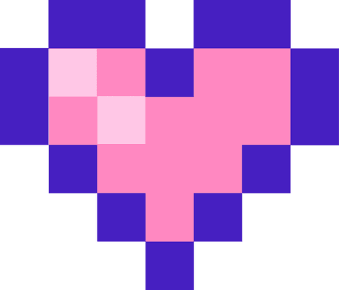 Pixel Heart with Pink Squares on Transparent Background - Download Free Stock Videos Pikwizard.com