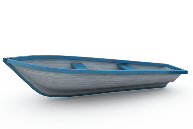 Isolated Transparent Blue and White Boat Product Render - Download Free Stock Videos Pikwizard.com