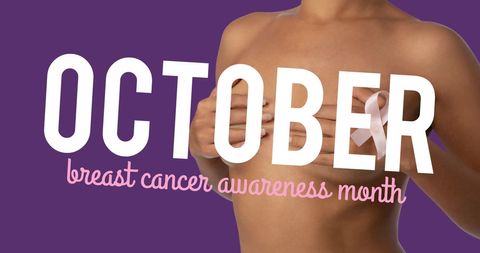 Breast Cancer Awareness Month Symbolic Message