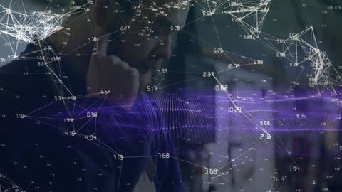 Businessman Navigating Cutting-Edge Technology Solutions