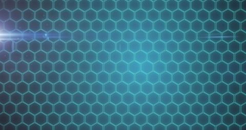 Hexagonal Light Pattern on Futuristic Blue Background - Download Free Stock Images Pikwizard.com
