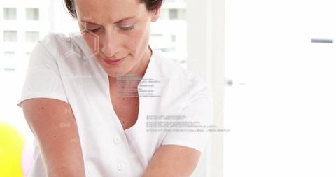 Focused Therapist Executing Therapy with Modern Technology Integration