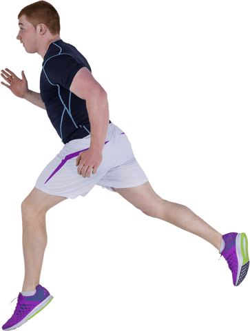 Transparent Cutout of a Rugby Player Running in Motion - Download Free Stock Videos Pikwizard.com
