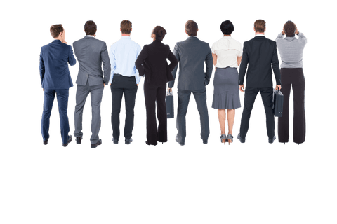 Transparent Rear View of Diversified Business Professionals Group - Download Free Stock Videos Pikwizard.com