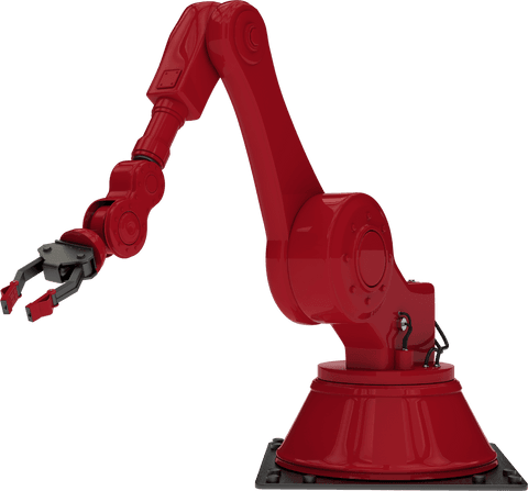 transparent red industrial robot arm with pincers - Download Free Stock Videos Pikwizard.com