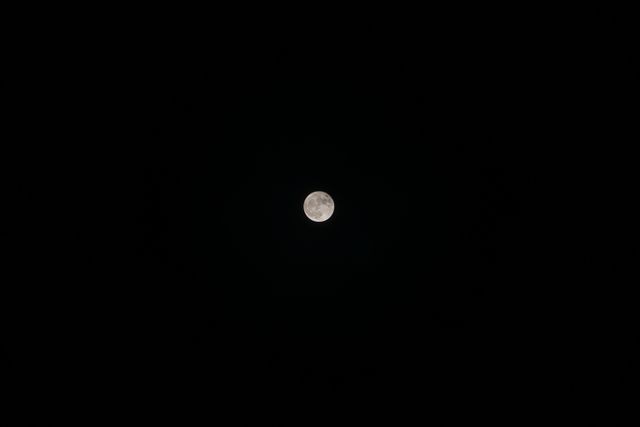 Bright Full Moon in Dark Night Sky - Download Free Stock Photos Pikwizard.com
