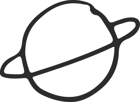 minimalistic ringed planet illustration on transparent background - Download Free Stock Videos Pikwizard.com