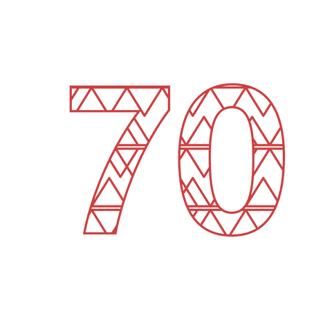 transparent red number 70 with geometric design - Download Free Stock Videos Pikwizard.com