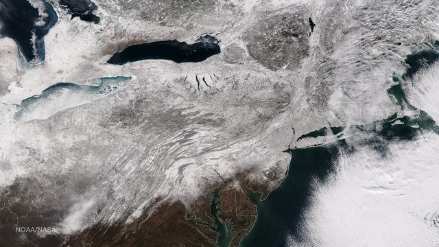 As the storm moves offshore and the skies clear over the Northeast United States, the extent of snowfall from the blizzard is shown in this image from the Suomi NPP satellite imagery, taken on January 28, 2015 at 1:50 EST. Portions of Suffolk County, New York and parts of eastern and southern New England, including areas in and around Portland, Maine, Boston, Massachusetts, and Providence, Rhode Island, received more than 20 inches of snowfall. Up to 36 inches of snow were reported in Auburn, Hudson and Lunenburg, Massachusetts.  Credit: NASA/NOAA/NPP/VIIRS  Via: <b><a href="www.nnvl.noaa.gov/" rel="nofollow"> NOAA Environmental Visualization Laboratory</a></b>  <b><a href="http://www.nasa.gov/audience/formedia/features/MP_Photo_Guidelines.html" rel="nofollow">NASA image use policy.</a></b>  <b><a href="http://www.nasa.gov/centers/goddard/home/index.html" rel="nofollow">NASA Goddard Space Flight Center</a></b> enables NASA’s mission through four scientific endeavors: Earth Science, Heliophysics, Solar System Exploration, and Astrophysics. Goddard plays a leading role in NASA’s accomplishments by contributing compelling scientific knowledge to advance the Agency’s mission. <b>Follow us on <a href="http://twitter.com/NASAGoddardPix" rel="nofollow">Twitter</a></b> <b>Like us on <a href="http://www.facebook.com/pages/Greenbelt-MD/NASA-Goddard/395013845897?ref=tsd" rel="nofollow">Facebook</a></b> <b>Find us on <a href="http://instagram.com/nasagoddard?vm=grid" rel="nofollow">Instagram</a></b>