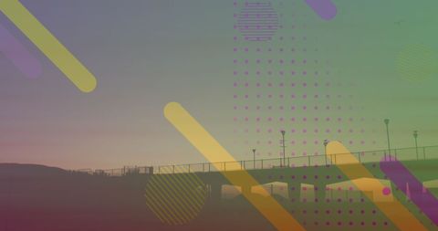 Dynamic Shapes Over Promenade Evoke Fitness Vibes - Download Free Stock Images Pikwizard.com