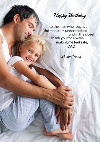 Father and Daughter Celebrating Birthday Together