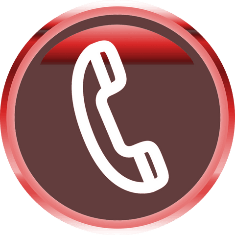 Red Phone Handset Icon on Transparent Background Illustration - Download Free Stock Videos Pikwizard.com