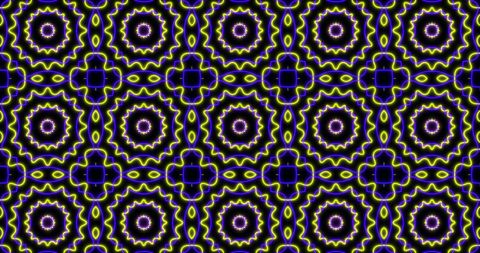 Vibrant Neon Kaleidoscope Pattern with Hypnotic Motion - Download Free Stock Images Pikwizard.com