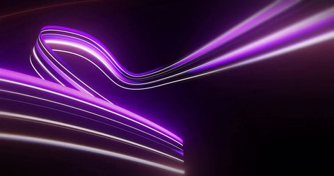 Flowing Purple and White Light Trails on Dark Background - Download Free Stock Images Pikwizard.com