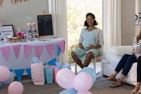 Diverse Women's Heartwarming Baby Shower Celebration