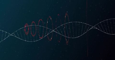 Futuristic Digital Network Woven White Dotted Sine Waves