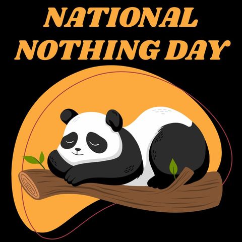 national nothing day tranquil panda illustration - Download Free Stock Templates Pikwizard.com