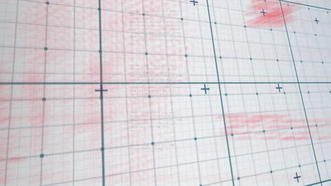 Digital Data Animation Over Grid Interface