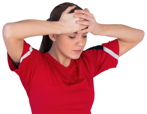 Transparent Disappointed Football Fan Wearing Red Jersey - Download Free Stock Videos Pikwizard.com