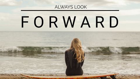 woman with surfboard gazing at ocean for motivation and hope - Download Free Stock Templates Pikwizard.com
