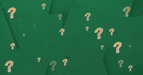 Conceptual Question Marks on Green Background - Download Free Stock Images Pikwizard.com
