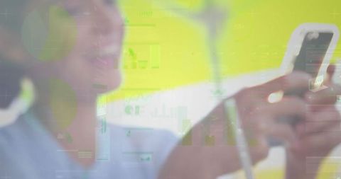 Technology integration with real-time data on smartphone