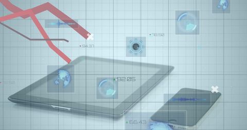 Digital Finance Analytics on Tablet and Smartphone Display - Download Free Stock Images Pikwizard.com
