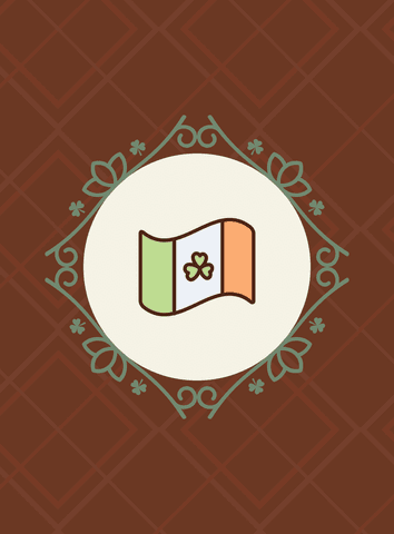 irish flag with clover icon transparent background - Download Free Stock Videos Pikwizard.com