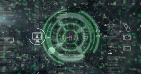 Futuristic Digital Interface with Holographic Scanning - Download Free Stock Images Pikwizard.com