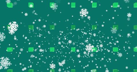 Festive Snowflakes on Green Background for Holiday Celebrations - Download Free Stock Images Pikwizard.com