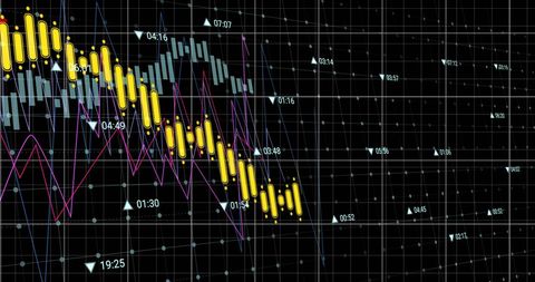 Digital Graphs Representing Data and Analytics on Black Background - Download Free Stock Images Pikwizard.com