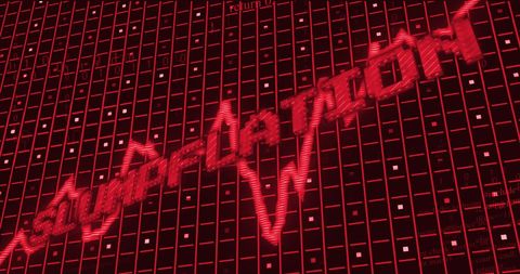 Slumpflation Concept on Digital Data Chart