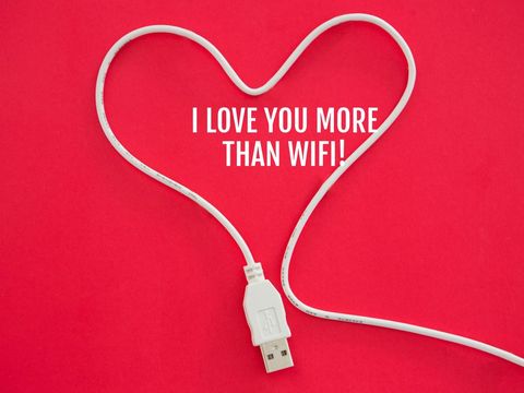 usb cable shaping heart on red background for digital love concept - Download Free Stock Templates Pikwizard.com