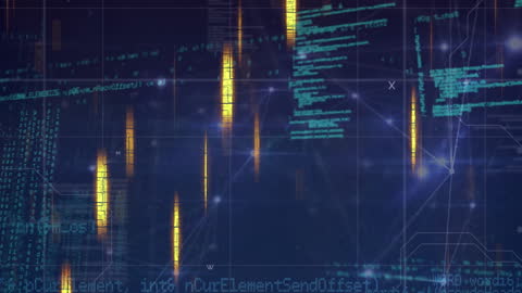 Futuristic Data Processing Over Casino Chips