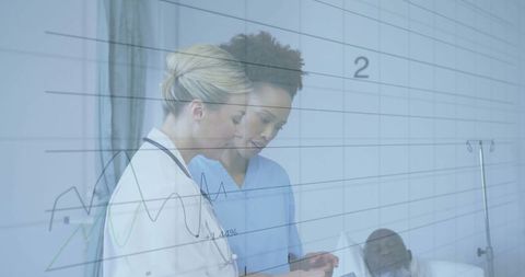 Medical Staff Reviewing Information in Hospital Setting