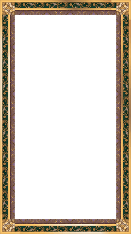 ornate vintage frame with gold rosettes and transparent background - Download Free Stock Videos Pikwizard.com
