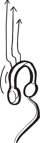 transparent vector headphones with arrows illustration - Download Free Stock Videos Pikwizard.com