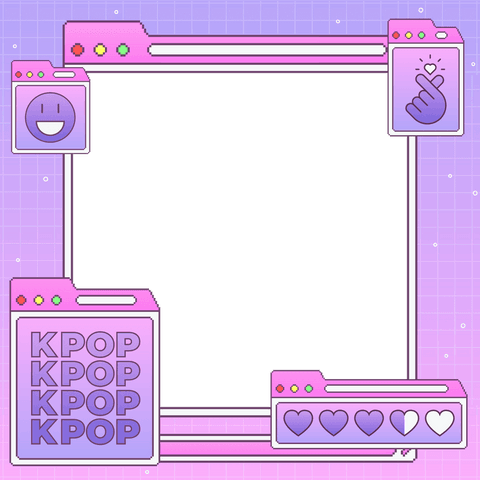 colorful digital interface with kpop and emoji on transparent background - Download Free Stock Videos Pikwizard.com