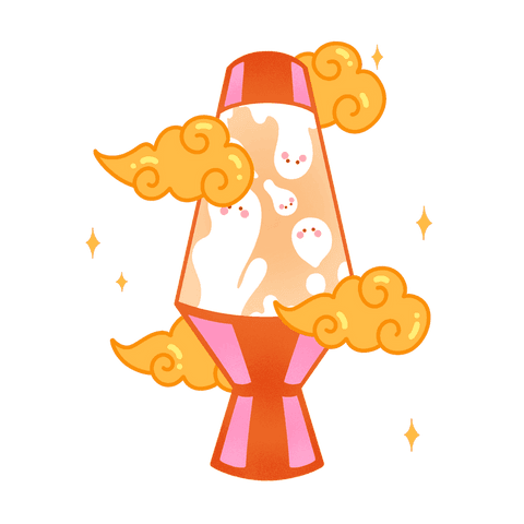 fantasy lava lamp with ghost blobs on transparent background - Download Free Stock Videos Pikwizard.com