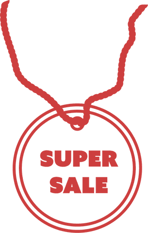 Red Super Sale Label on Transparent Background for Retail Promotions - Download Free Stock Videos Pikwizard.com