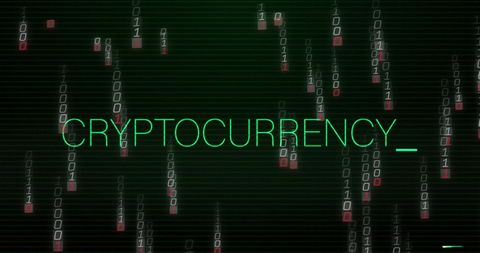 Futuristic Cryptocurrency Digital Display with Data Streams - Download Free Stock Images Pikwizard.com