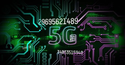 Digital Circuit Design Featuring 5G Technology Theme - Download Free Stock Images Pikwizard.com
