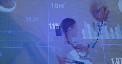 Doctor Utilizing Technology Assisted Patient Examination Techniques