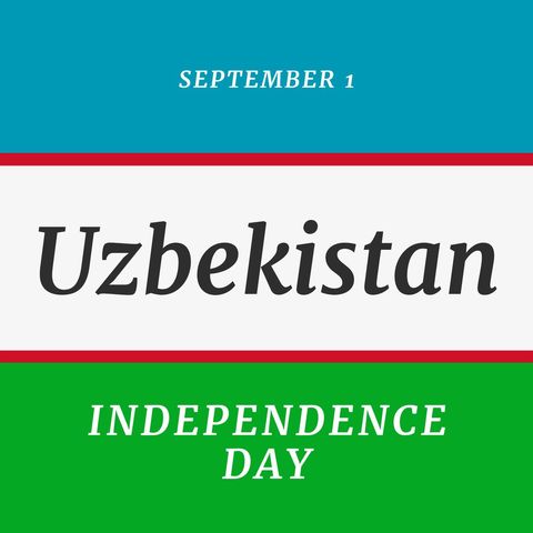Uzbekistan Independence Day Celebration Over Flag Background - Download Free Stock Templates Pikwizard.com
